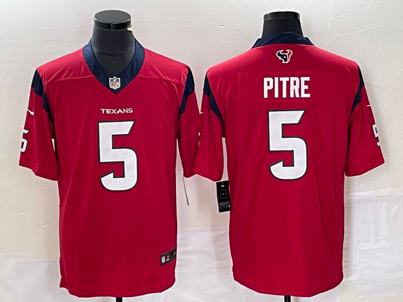 Men Houston Texans #5 Pitre Red Nike Vapor Untouchable Limited NFL Jersey->dallas cowboys->NFL Jersey